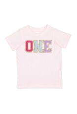 Sweet Wink Sweet Wink- One Birthday Patch S/S Ballet Pink TShirt