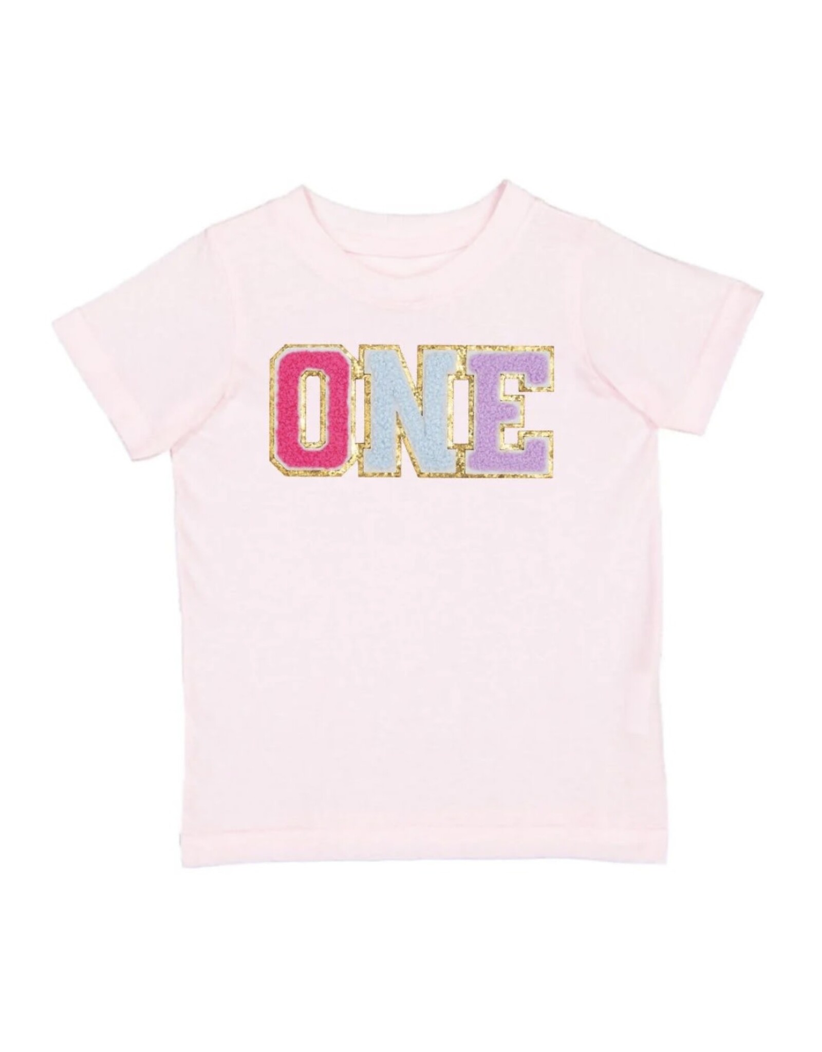 Sweet Wink Sweet Wink- One Birthday Patch S/S Ballet Pink TShirt