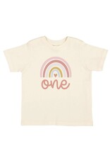 Sweet Wink Sweet Wink- One Boho Rainbow S/S Natural TShirt