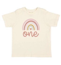 Sweet Wink- One Boho Rainbow S/S Natural TShirt