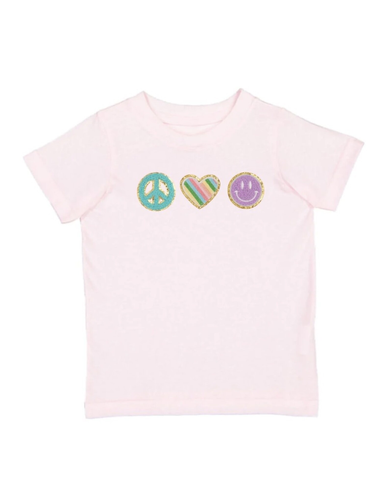 Sweet Wink- Peace, Love, Smile Patch S/S Shirt