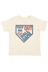 Sweet Wink Sweet Wink- Take Me Out to the Ballgame Natural TShirt