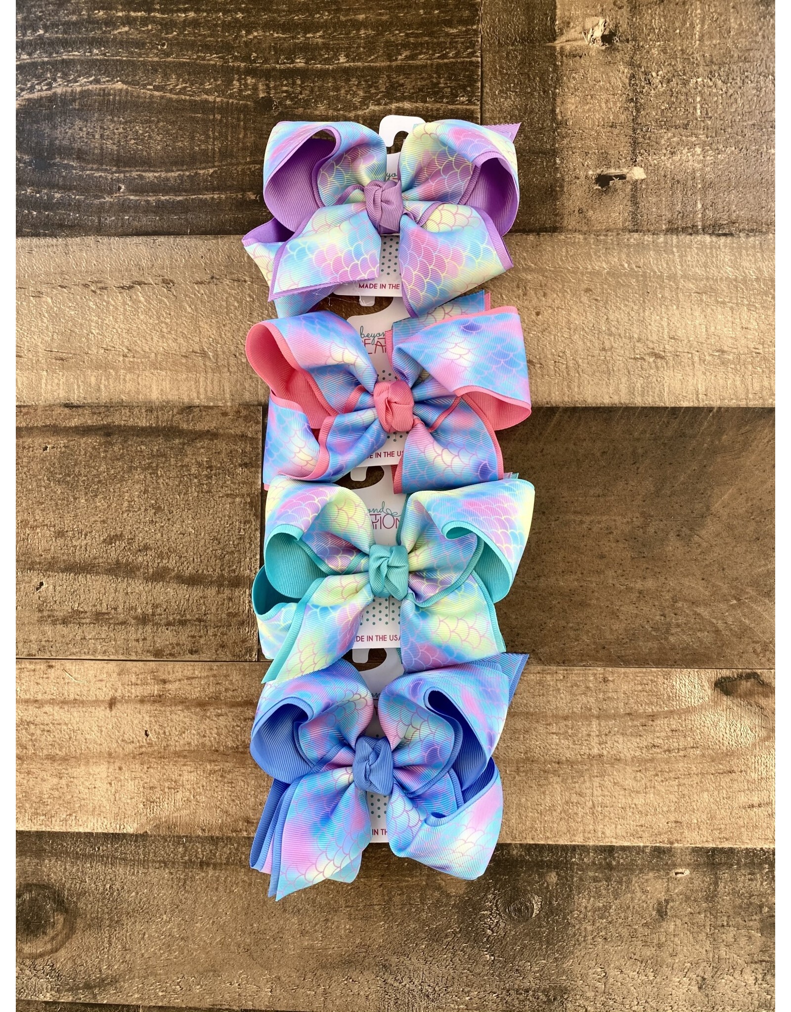 Beyond Creations Beyond Creations- 5.5"XL Mermaid Layered Knot Bow