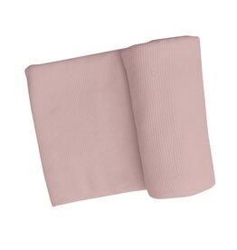 Angel Dear Angel Dear- Silver Pink Solid Rib Swaddle Blanket