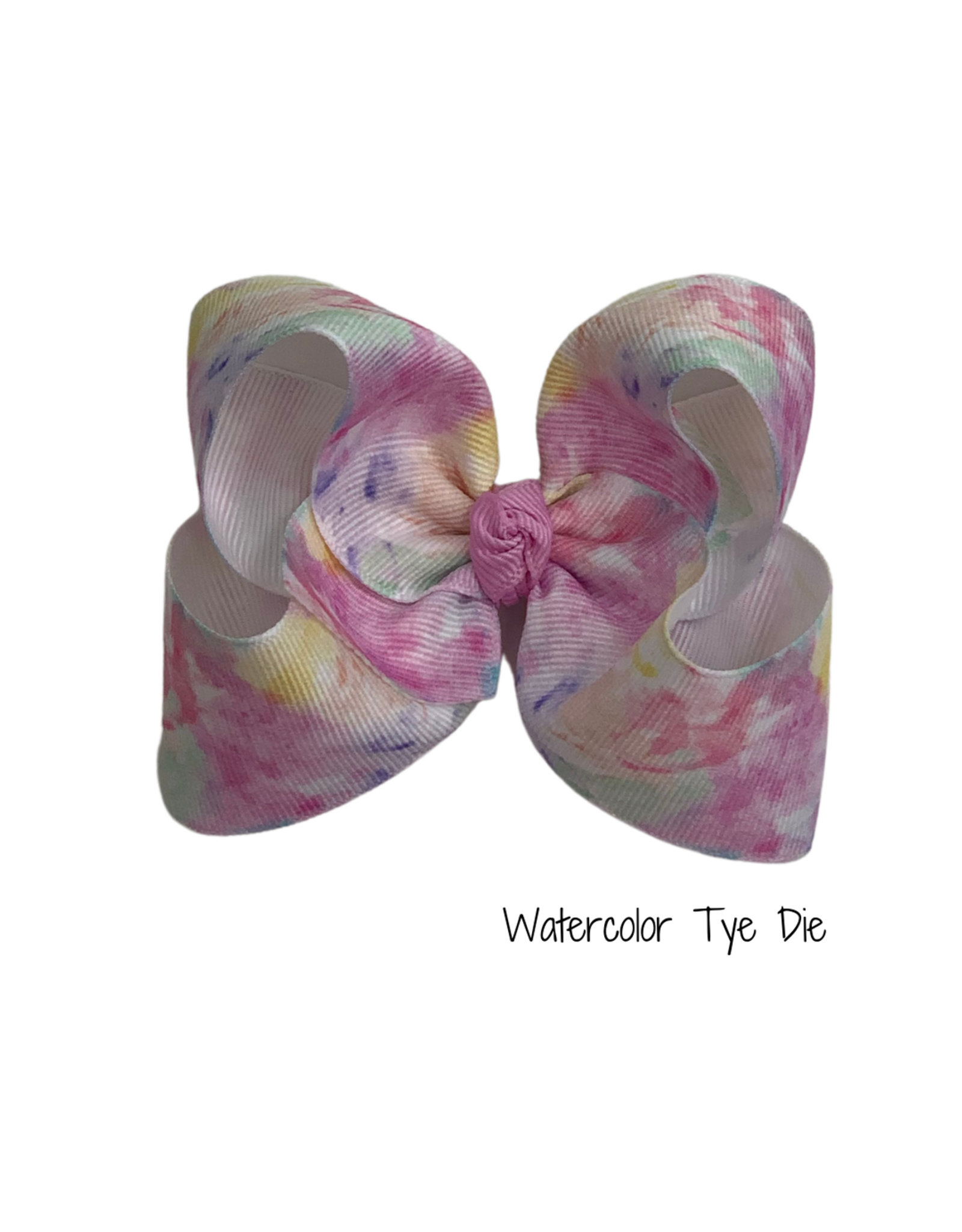 One Stop- Watercolor Tye Die Large Knot Bow