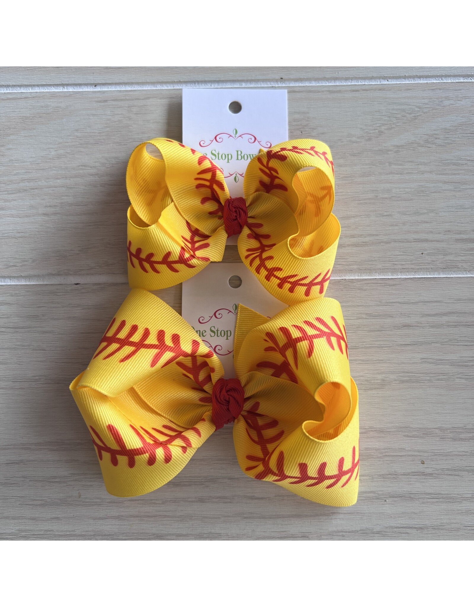 One Stop Bow Shop One Stop- Softball Stitching Knot Bow