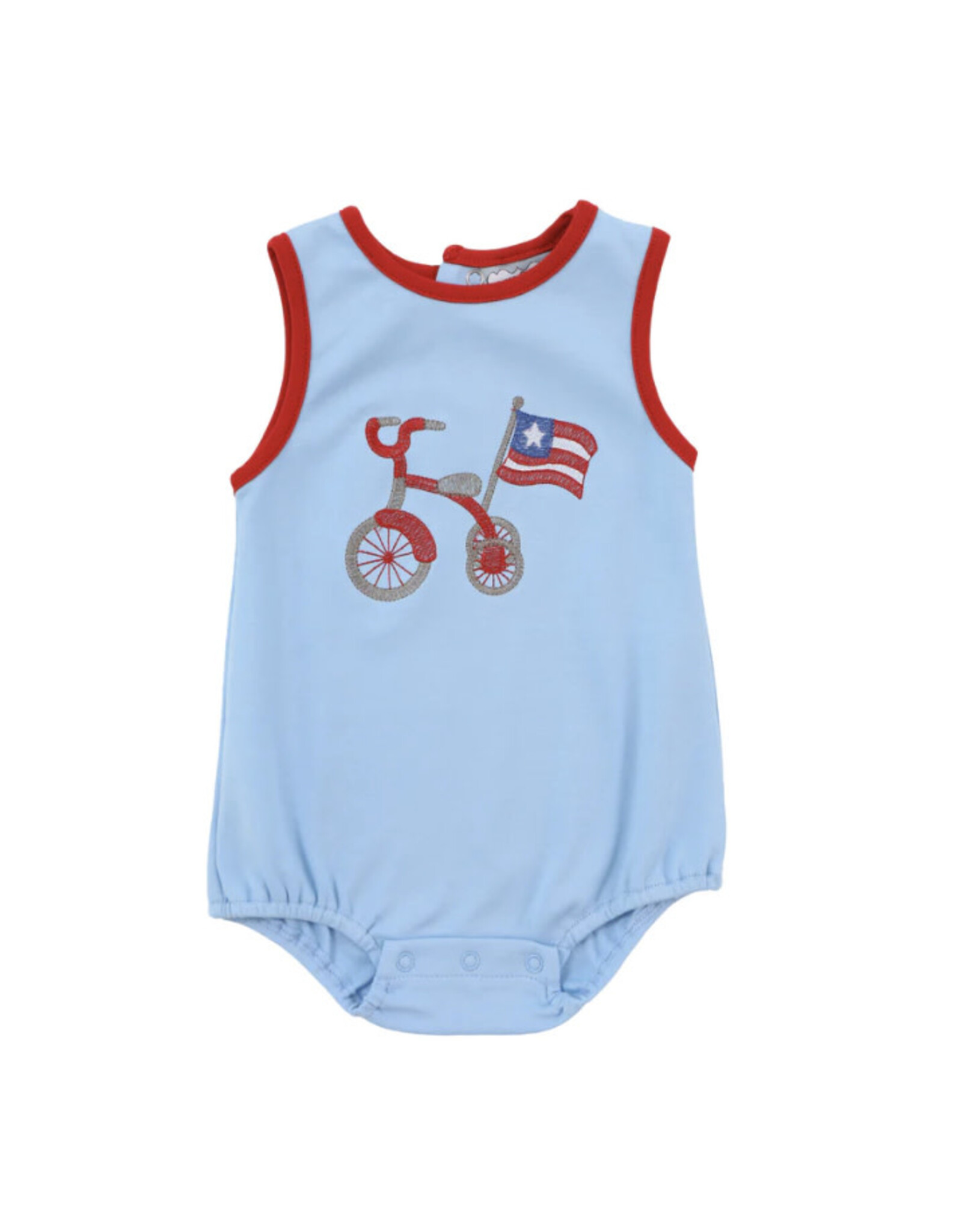 Three Sisters Three Sisters- Patriotic Tricycle Appl Boy Bubble