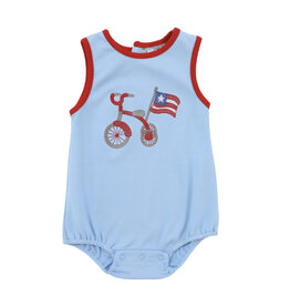 Three Sisters Three Sisters- Patriotic Tricycle Appl Boy Bubble
