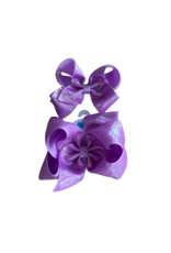 Wee Ones- Lt. Orchid Overlay Sheer Iridescent Bow
