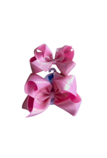 Wee Ones- Pearl Pink Overlay Sheer Iridescent Bow