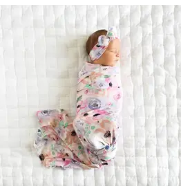 Gigi & Max Gigi & Max - Abigail Floral Swaddle Blanket & Topknot HB