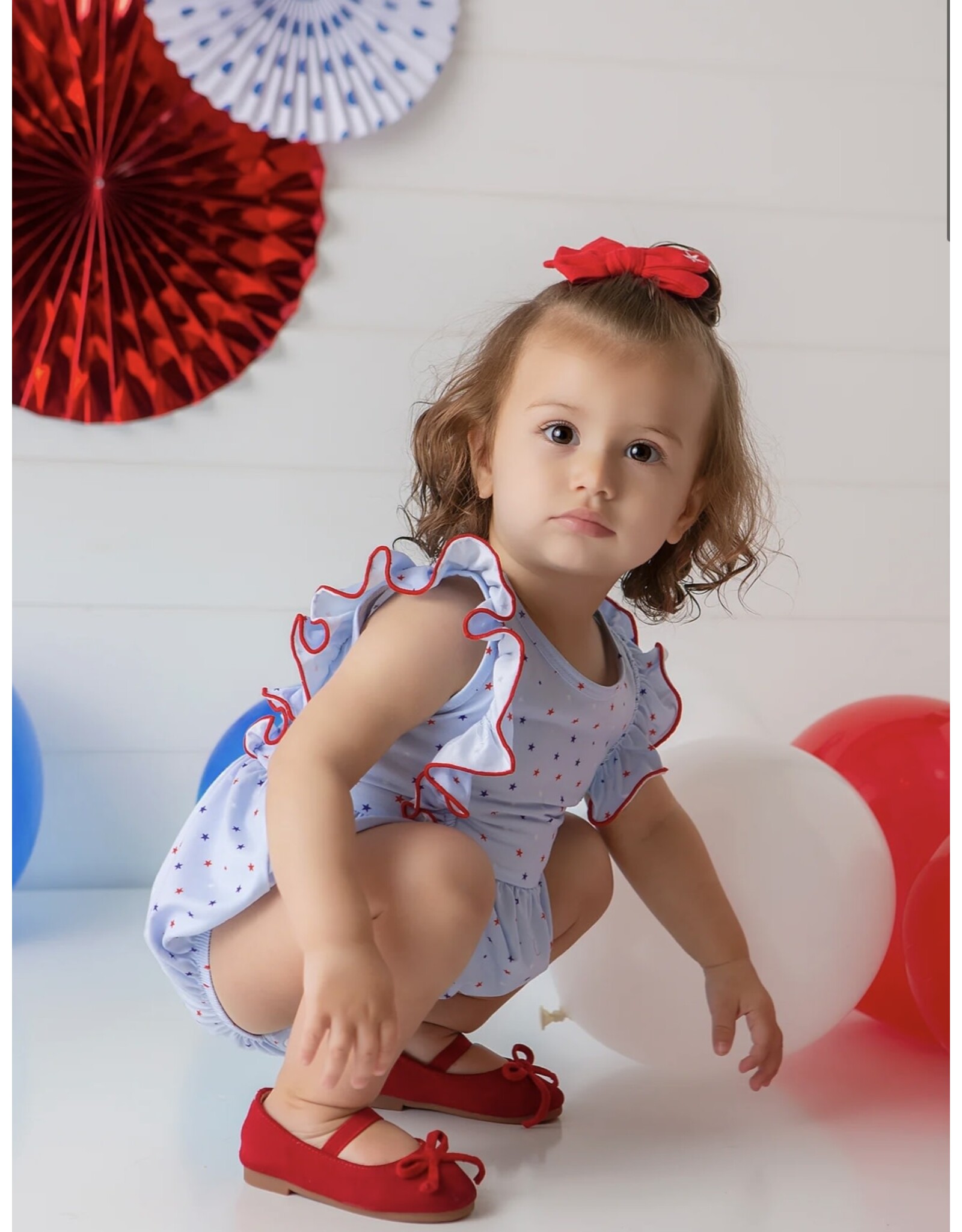 Be Girl Clothing Be Girl- Stars & Stripes Playsuit Bubble