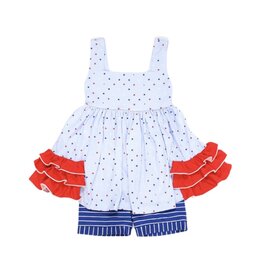 Be Girl Clothing Be Girl- Stars & Stripes Storytime Two Piece Set
