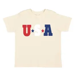 Sweet Wink- USA Multi S/S Natural TShirt