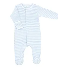 Magnolia Baby Magnolia Baby- Essentials Blue Stripes Footie