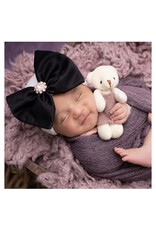 ILYBEAN Ilybean- Black Silk Bow Beanie
