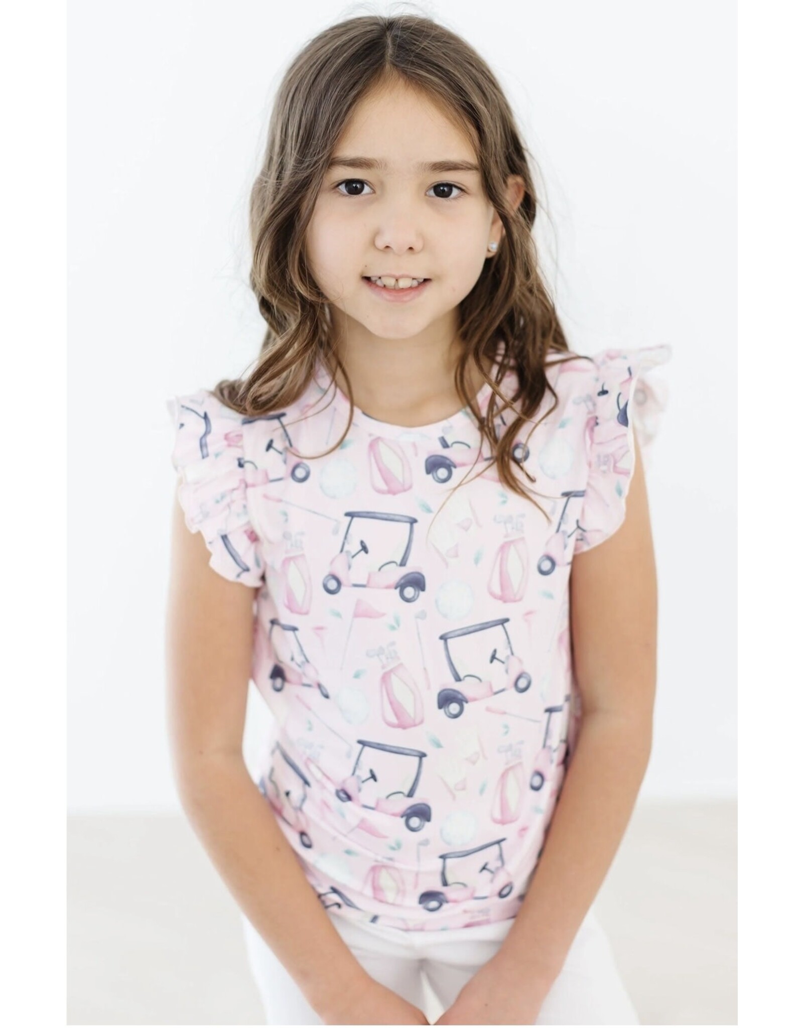 Mila & Rose Mila & Rose- Tee Time S/S Ruffle Tee