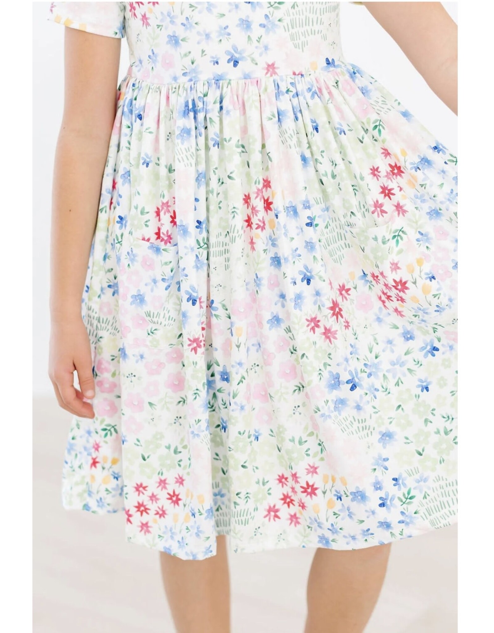 Mila & Rose Mila & Rose- Sunshine Meadows S/S Pocket Twirl Dress