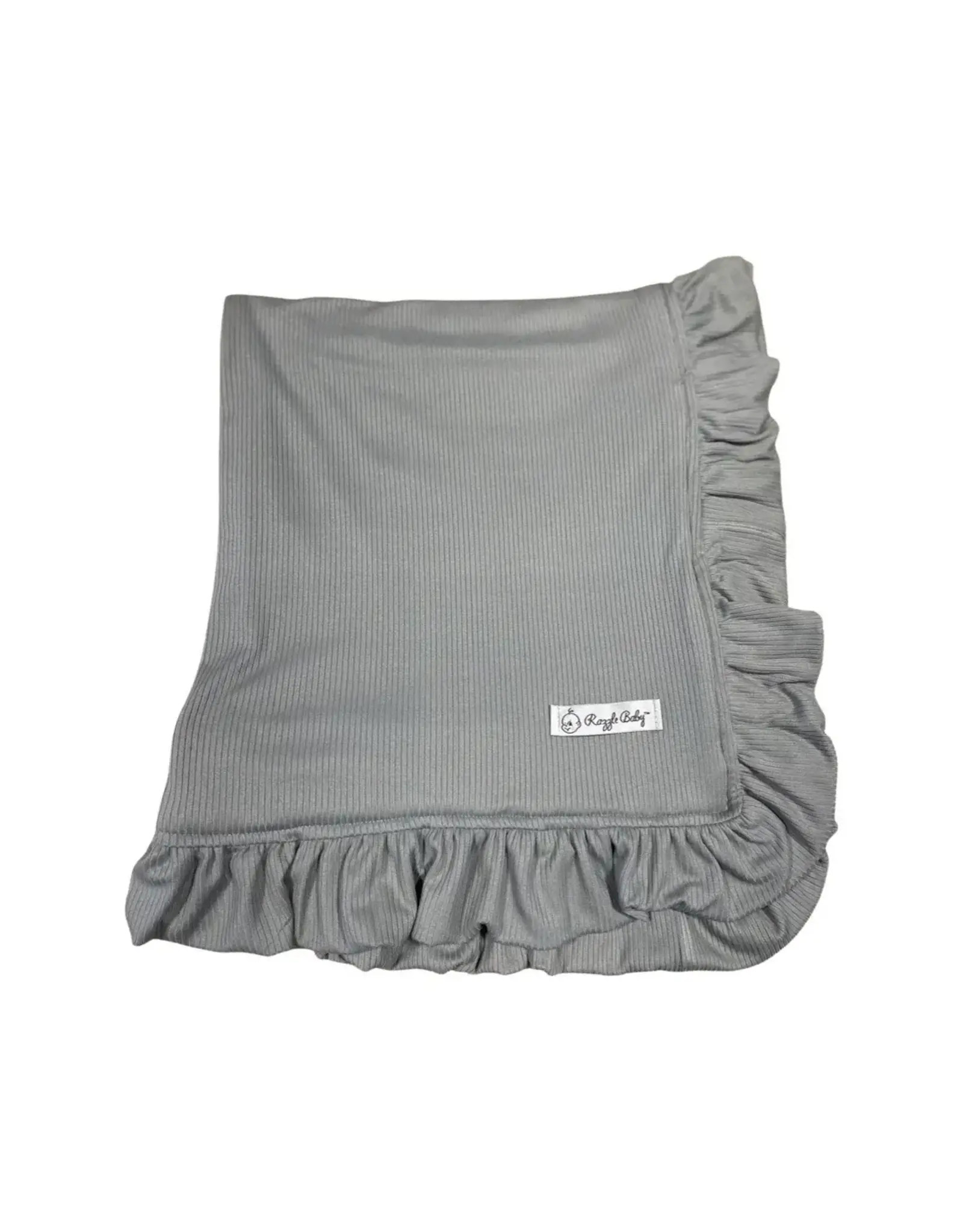 Razzle Baby Razzle Baby- Grey Knit Waffle Blanket