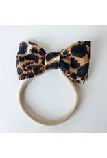 Stevie Js Stevie J's- Chandler Mini Leopard Bow on Nylon
