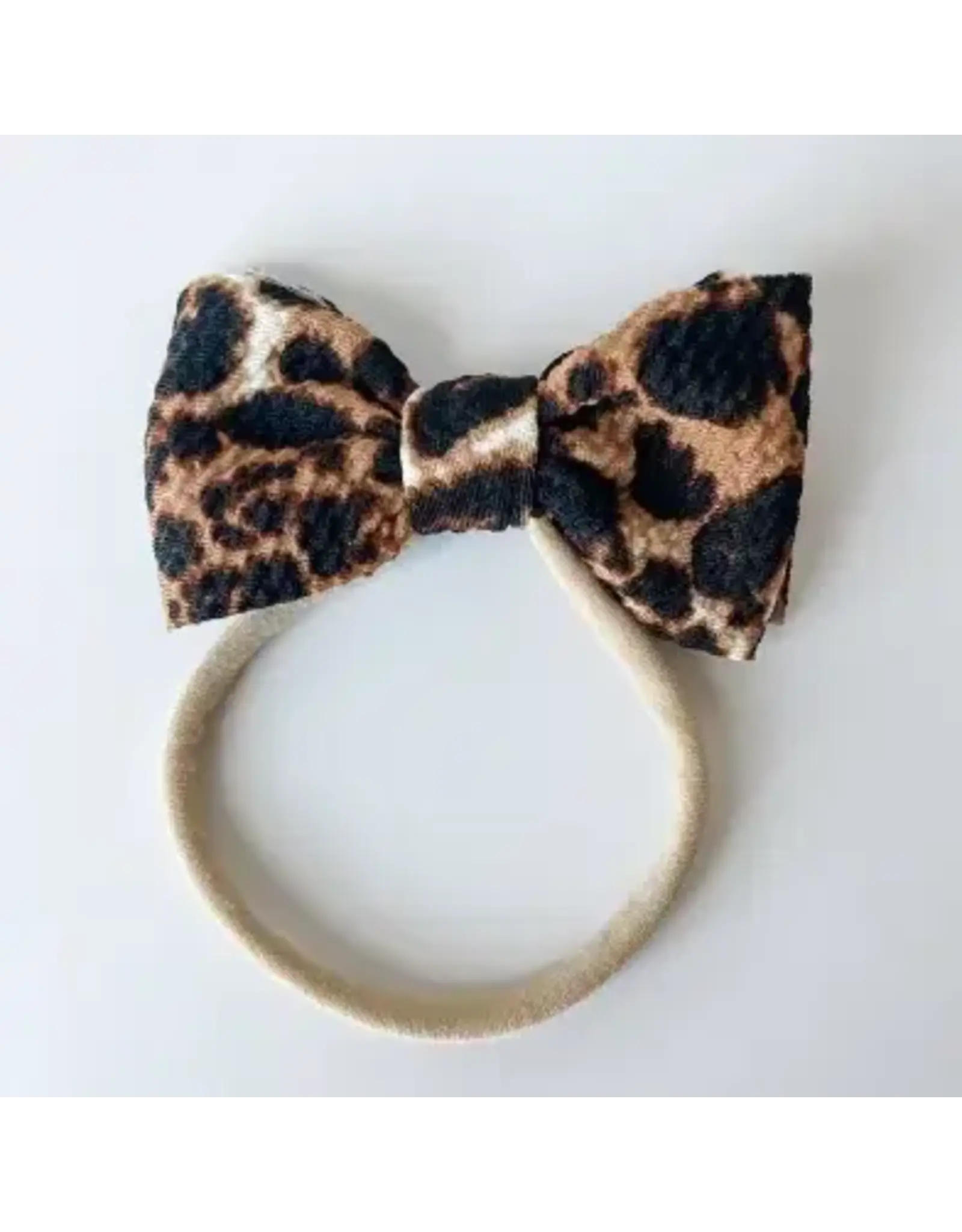 Stevie Js Stevie J's- Chandler Mini Leopard Bow on Nylon