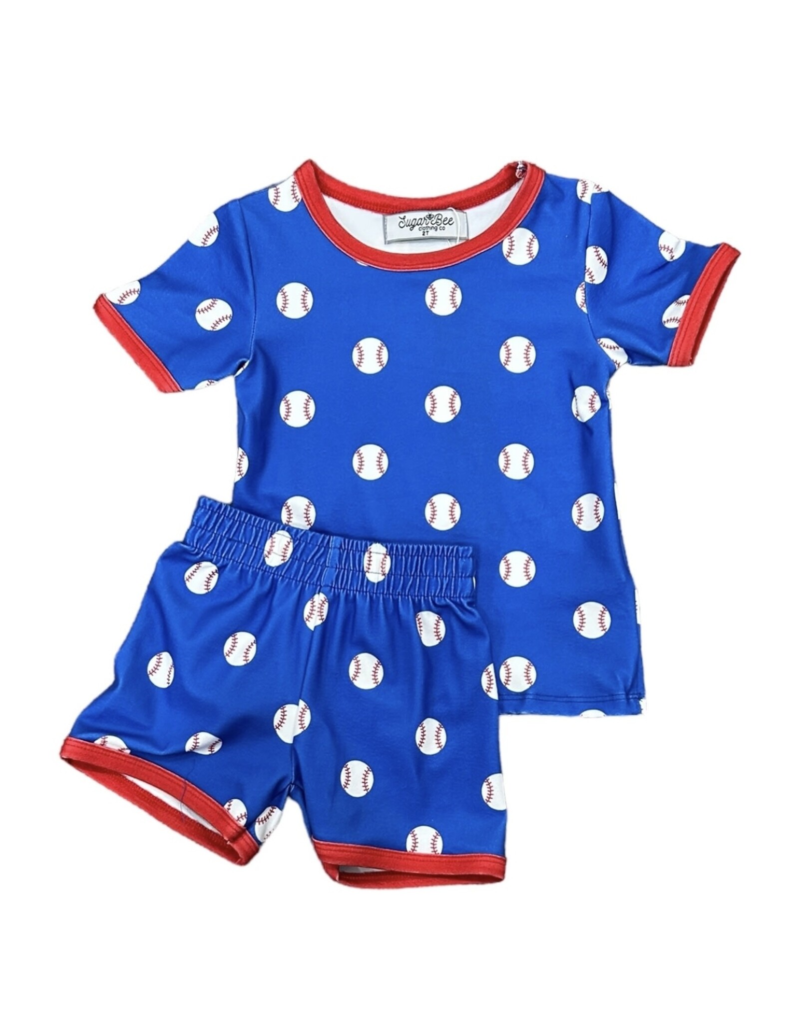 Sugar Bee Clothing Sugar Bee- Baseball Short Lounge Set
