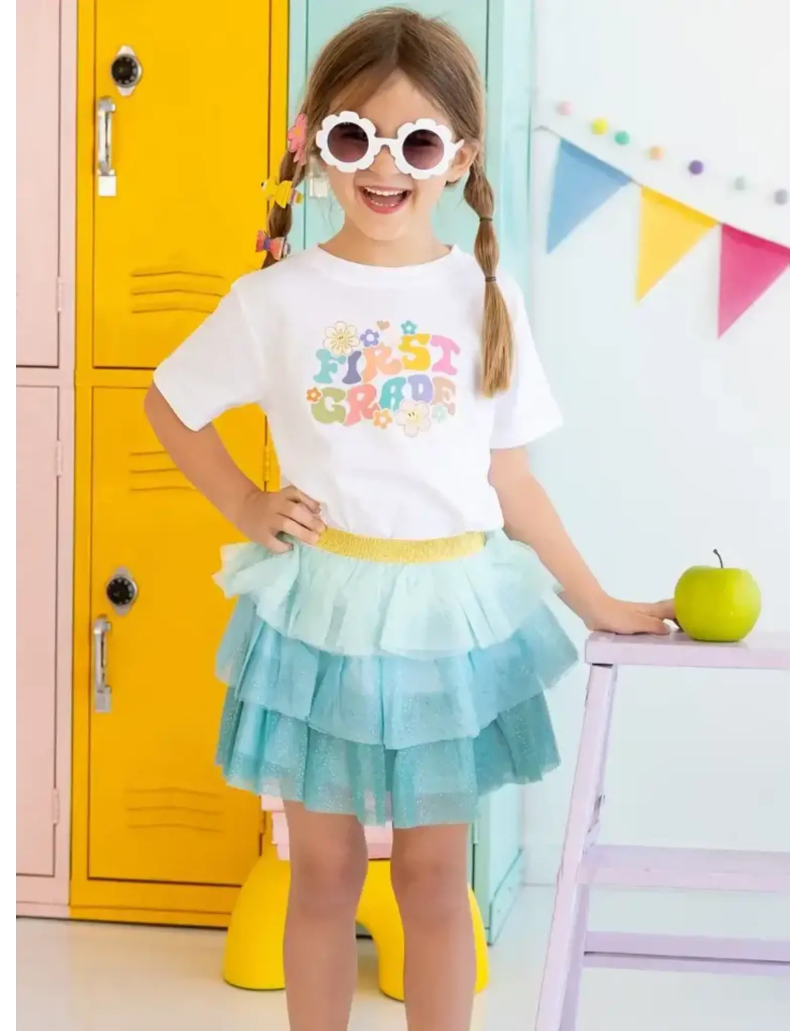 Sweet Wink- Aqua Petal Tutu