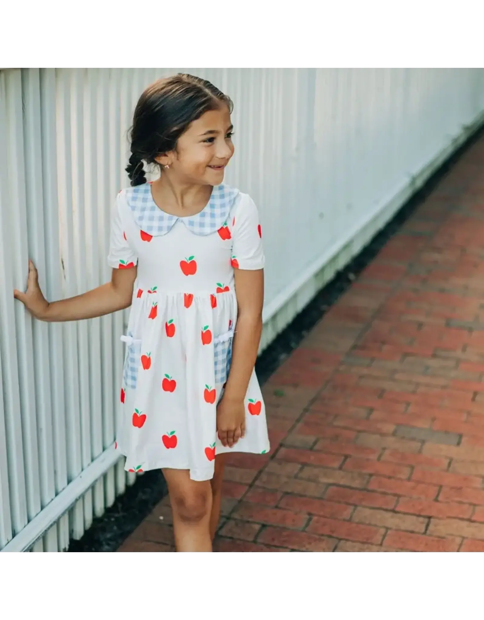Sugar Bee Clothing Sugar Bee- Red Apples Twirl Dress