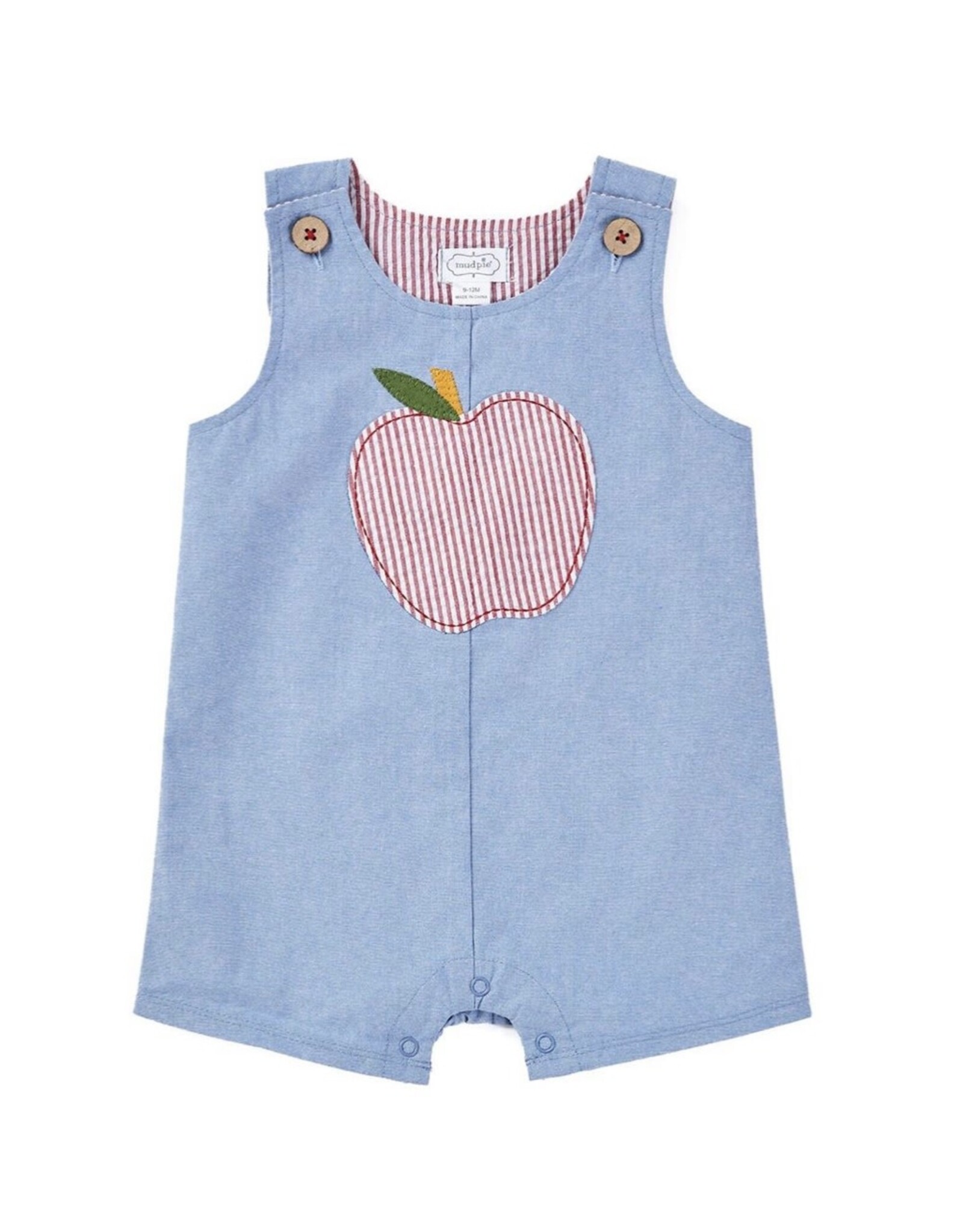 Mudpie Mud Pie- Chambray Apple Shortall