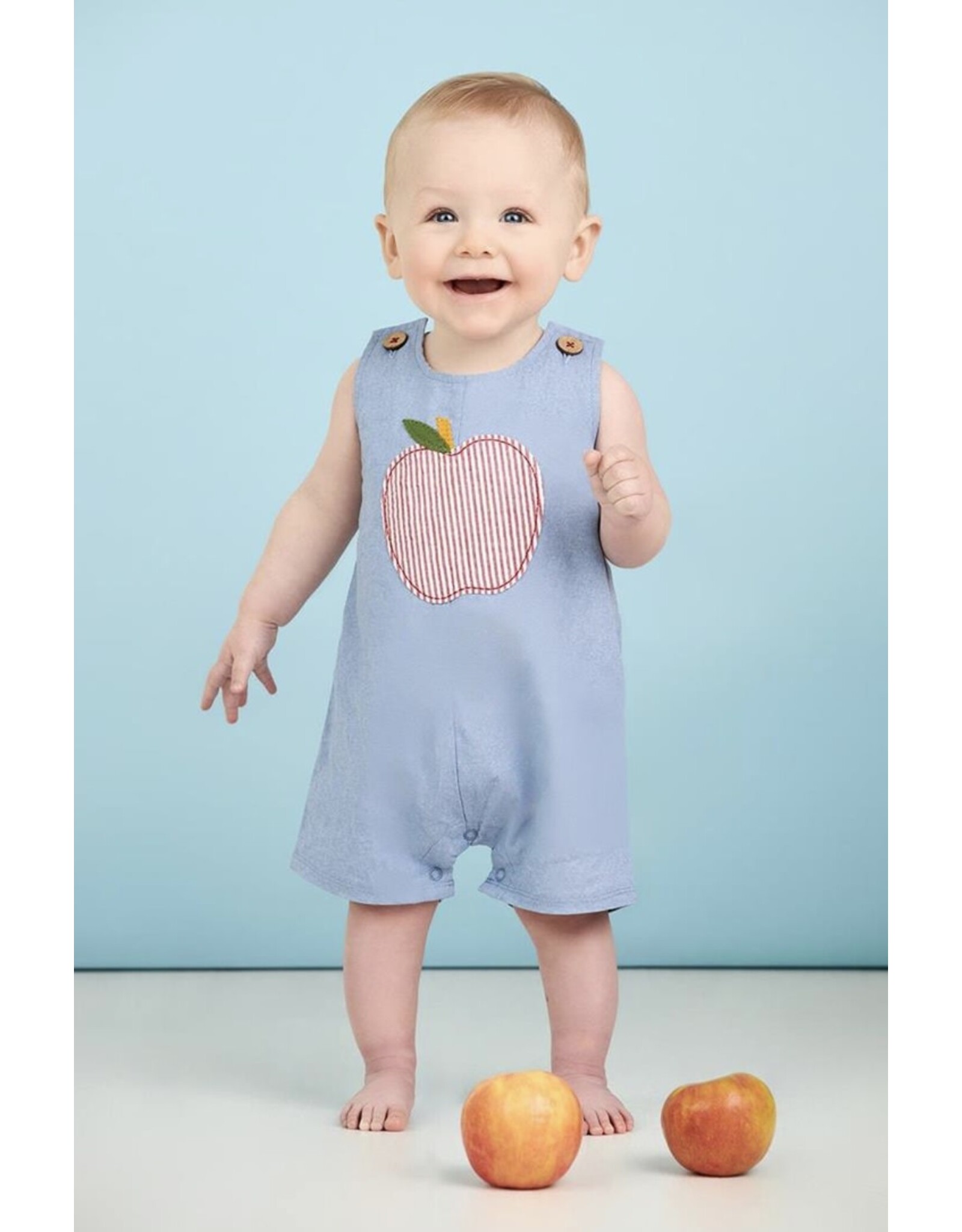 Mudpie Mud Pie- Chambray Apple Shortall