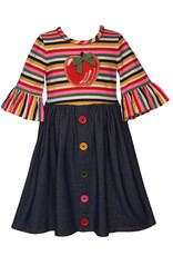 Bonnie  Jean Bonnie Jean- Apple Applique Dress
