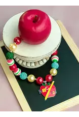 Multicolored ABC Apple Chunky Necklace