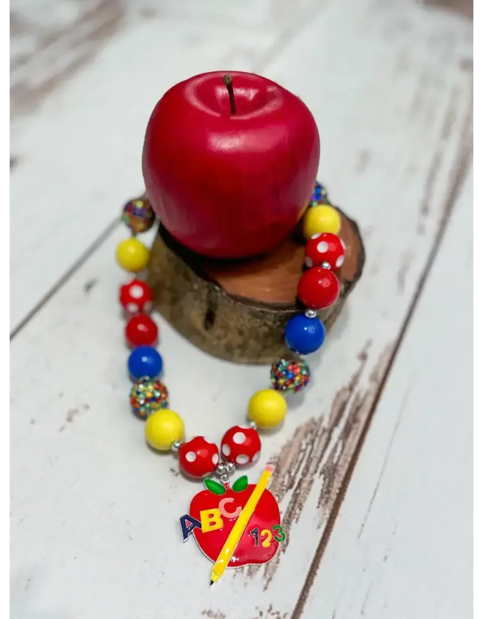 ABC Apple Chunky Necklace