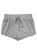 Suzette Suzette- Light Gray Fly Away Shorts