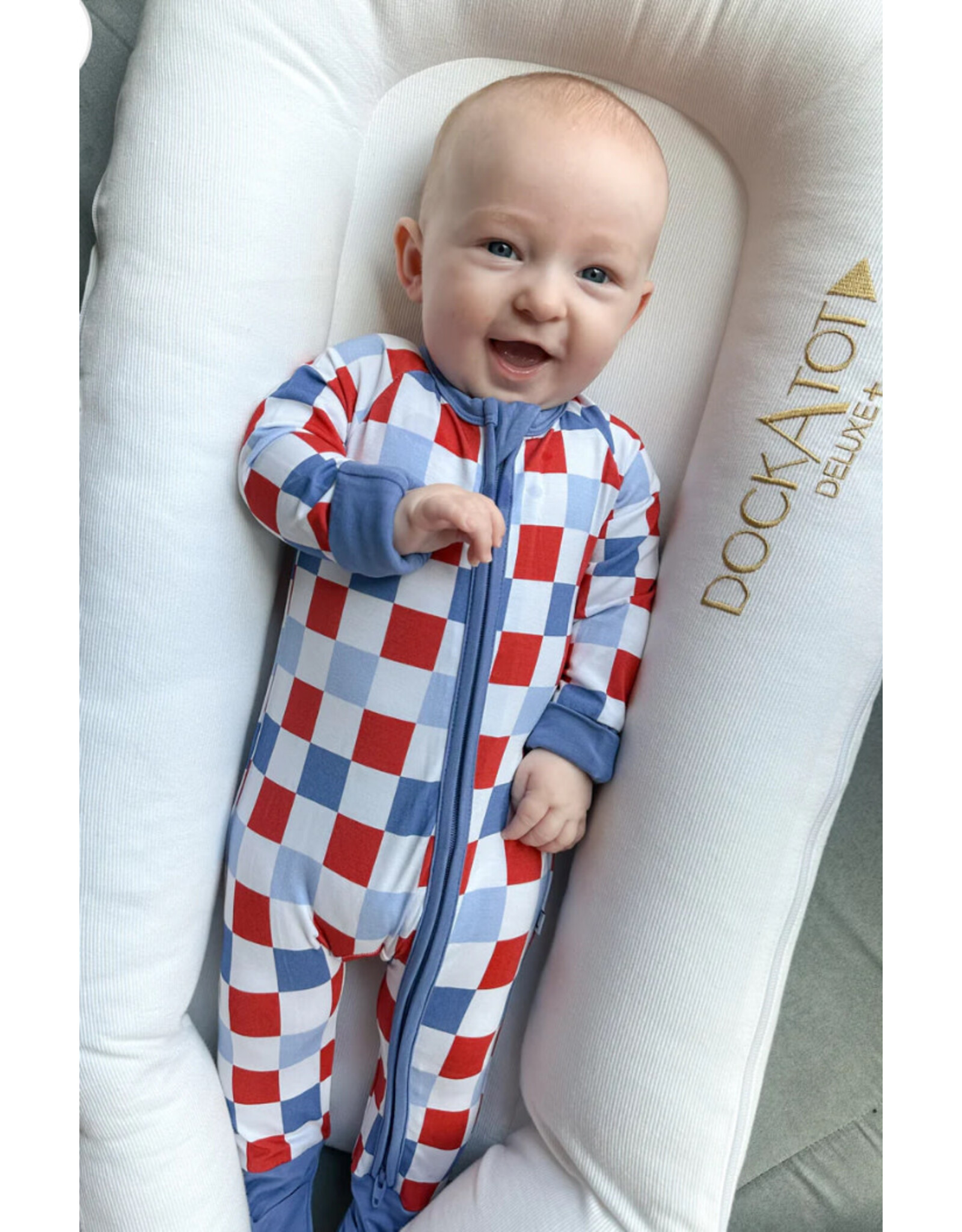 Jensen's Jammies Jensen's Jammies- RWB Check Zippy