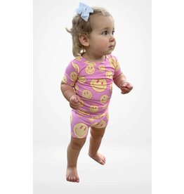 Jensen's Jammies Jensen's Jammies- Pink Smiley Short Set