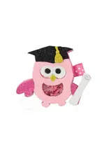Beyond Creations Beyond Creations- Glitter Shaker Pink Owl on Pinch Clip