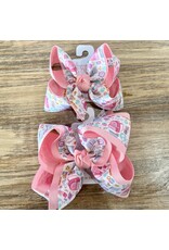 Beyond Creations Beyond Creations- Pink Backpack Ribbon Layered Knot Bow