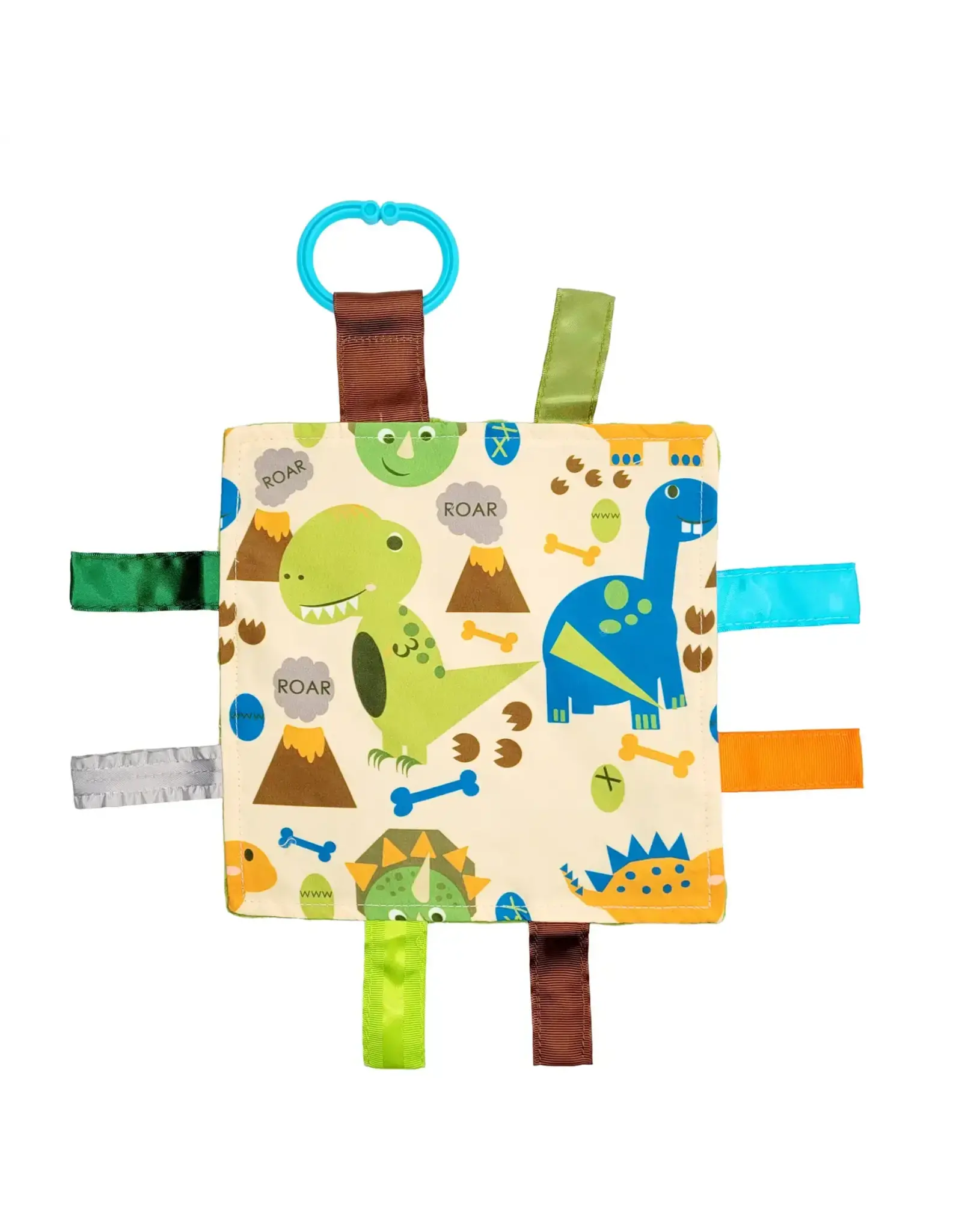 Baby Jack & Company Baby Jack & Co.- Dinosaur T-Rex Triceratops Crinkle Tag Toy Teether 8’ x 8’
