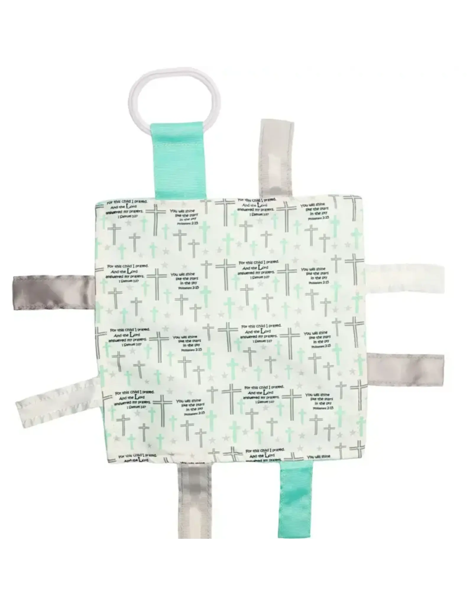 Baby Jack & Company Baby Jack & Co.- Prayer Church Crinkle Tag Toy Teether 8’ x 8’
