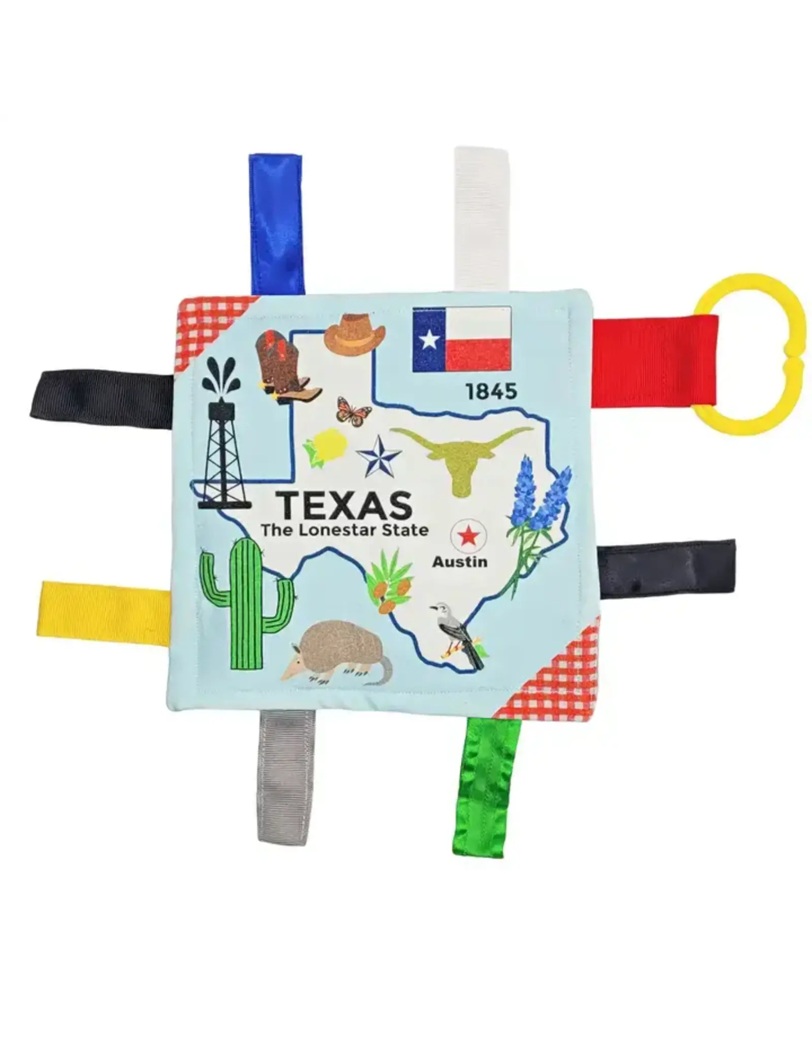 Baby Jack & Company Baby Jack & Co.- Texas State Crinkle Tag Toy Teether 8’ x 8’
