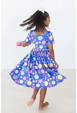 Mila & Rose Mila & Rose- Floral Frenzy S/S Pocket Twirl Dress