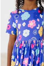 Mila & Rose Mila & Rose- Floral Frenzy S/S Pocket Twirl Dress