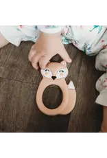 Little Cheeks Little Cheeks- Peach Fox Teether