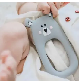 Little  Cheeks- Grey Bear Teether