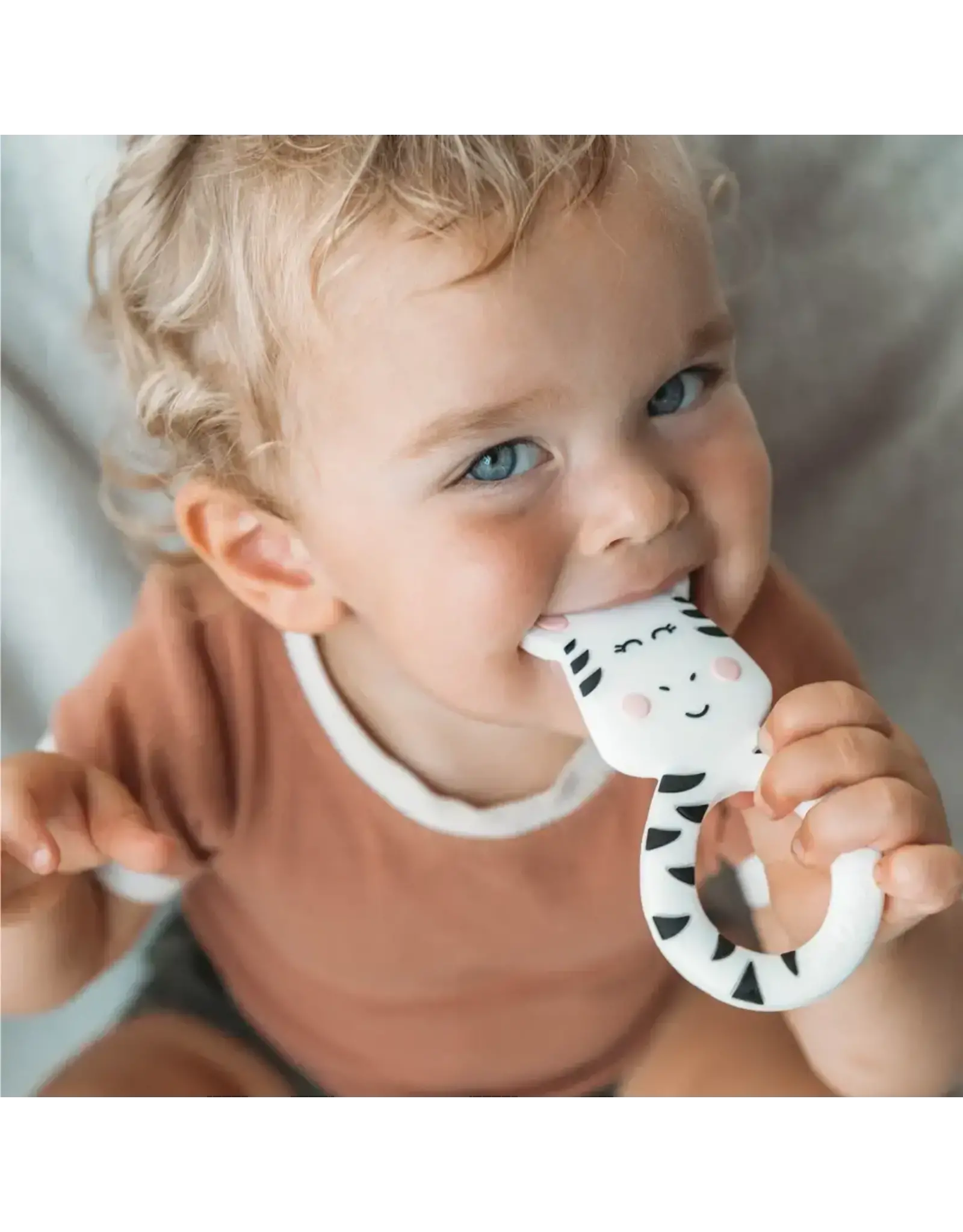 Little Cheeks Little Cheeks- Zebra Safari Teether