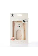 Little Cheeks Little Cheeks- White Bear Teether