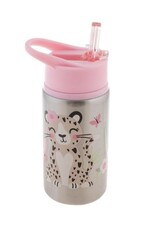 stephen joseph Stephen Joseph- Stainless Steel Water Bottle: Leopard