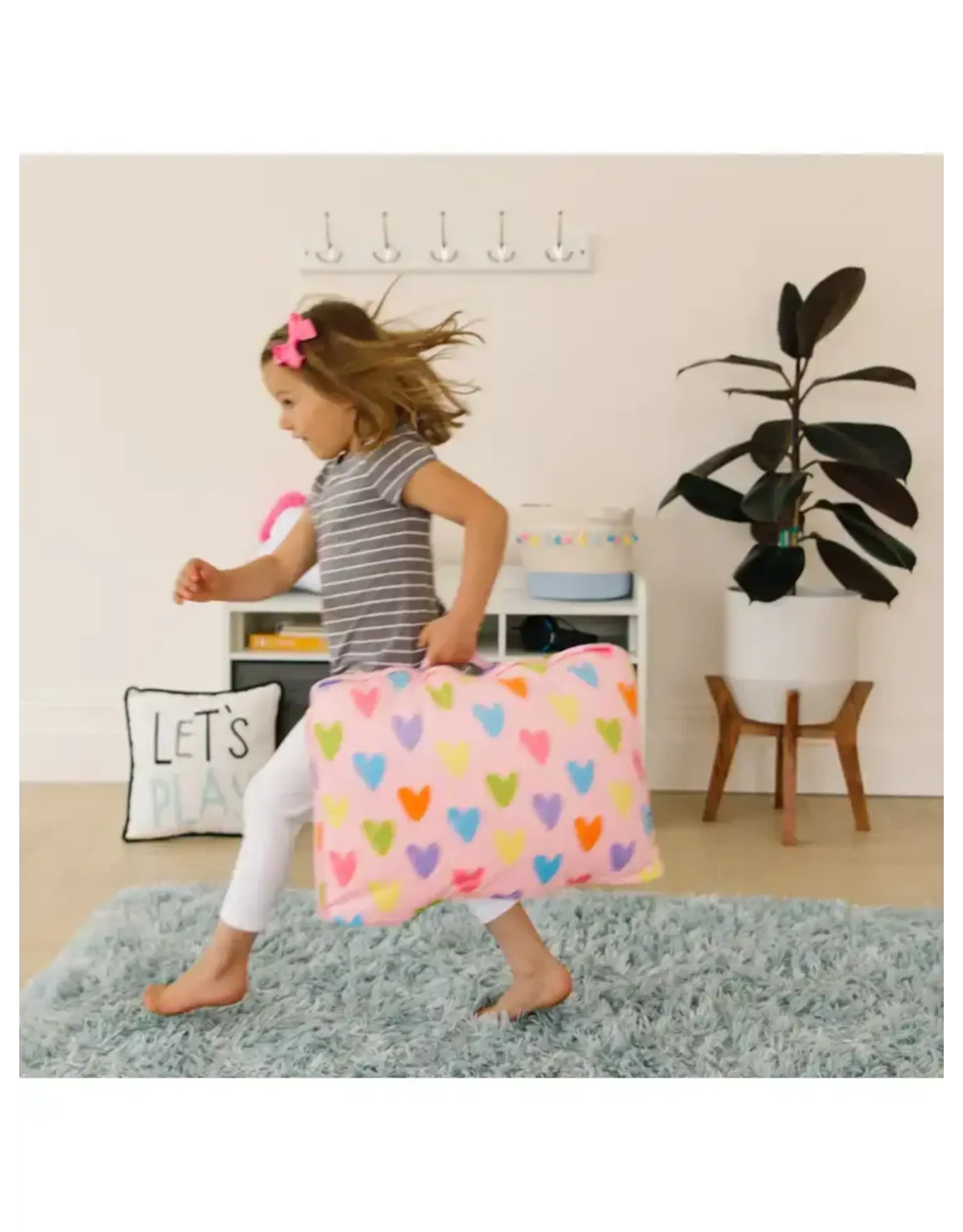 Wildkin Wildkin- Pink Hearts Plush Nap Mat