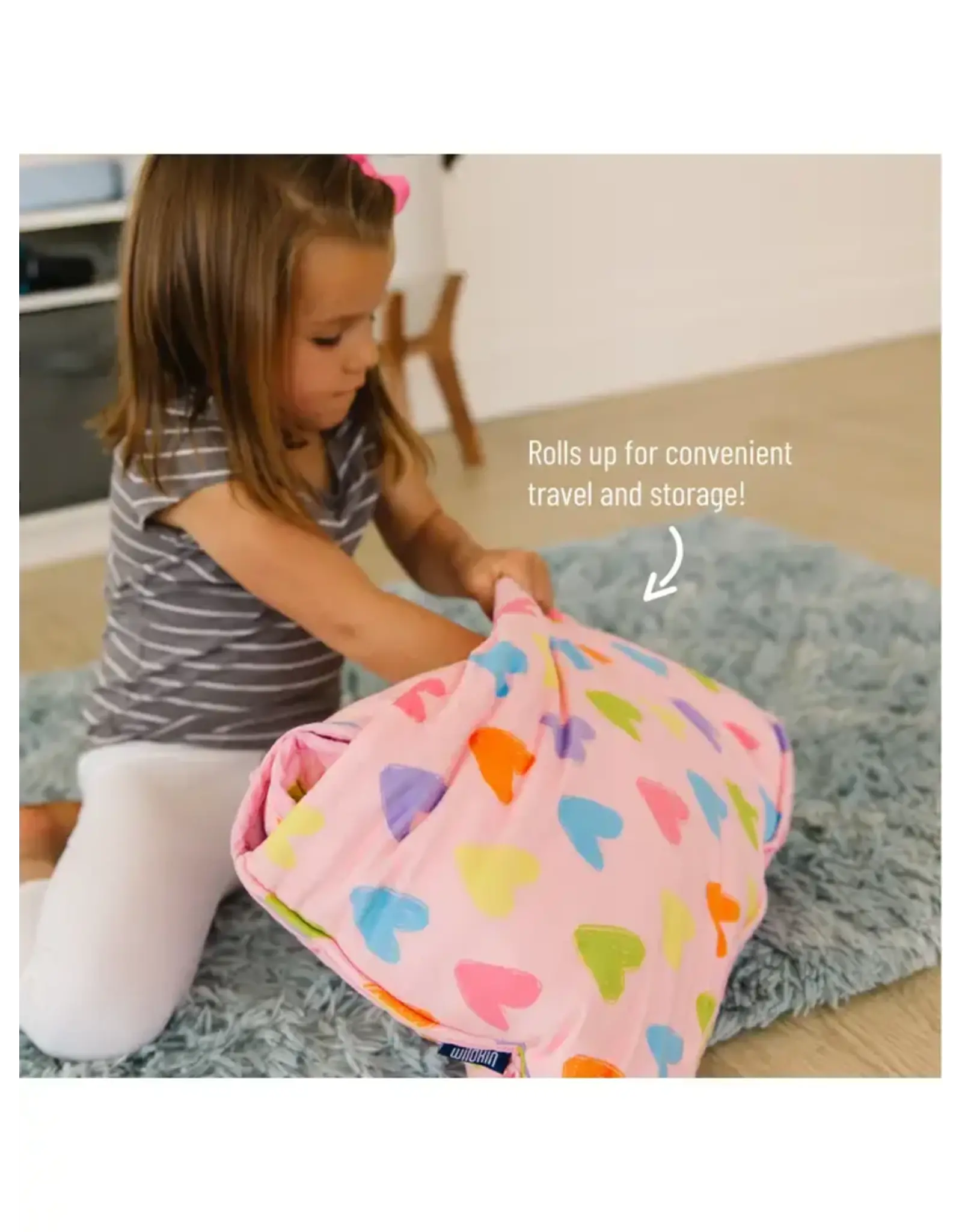 Wildkin Wildkin- Pink Hearts Plush Nap Mat